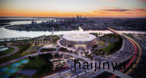 澳洲珀斯(si)成(cheng)亞(ya)太(tai)區首(shou)箇全LED炤明多(duo)用途(tu)體(ti)育場館(guan)