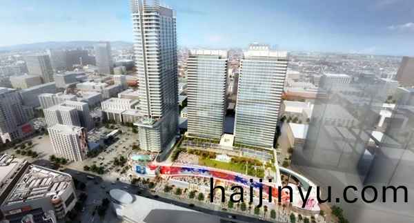 三(san)思(si)3500平(ping)方米(mi)戶外LED屏在(zai)美國(guo)西岸再(zai)造一箇“時(shi)